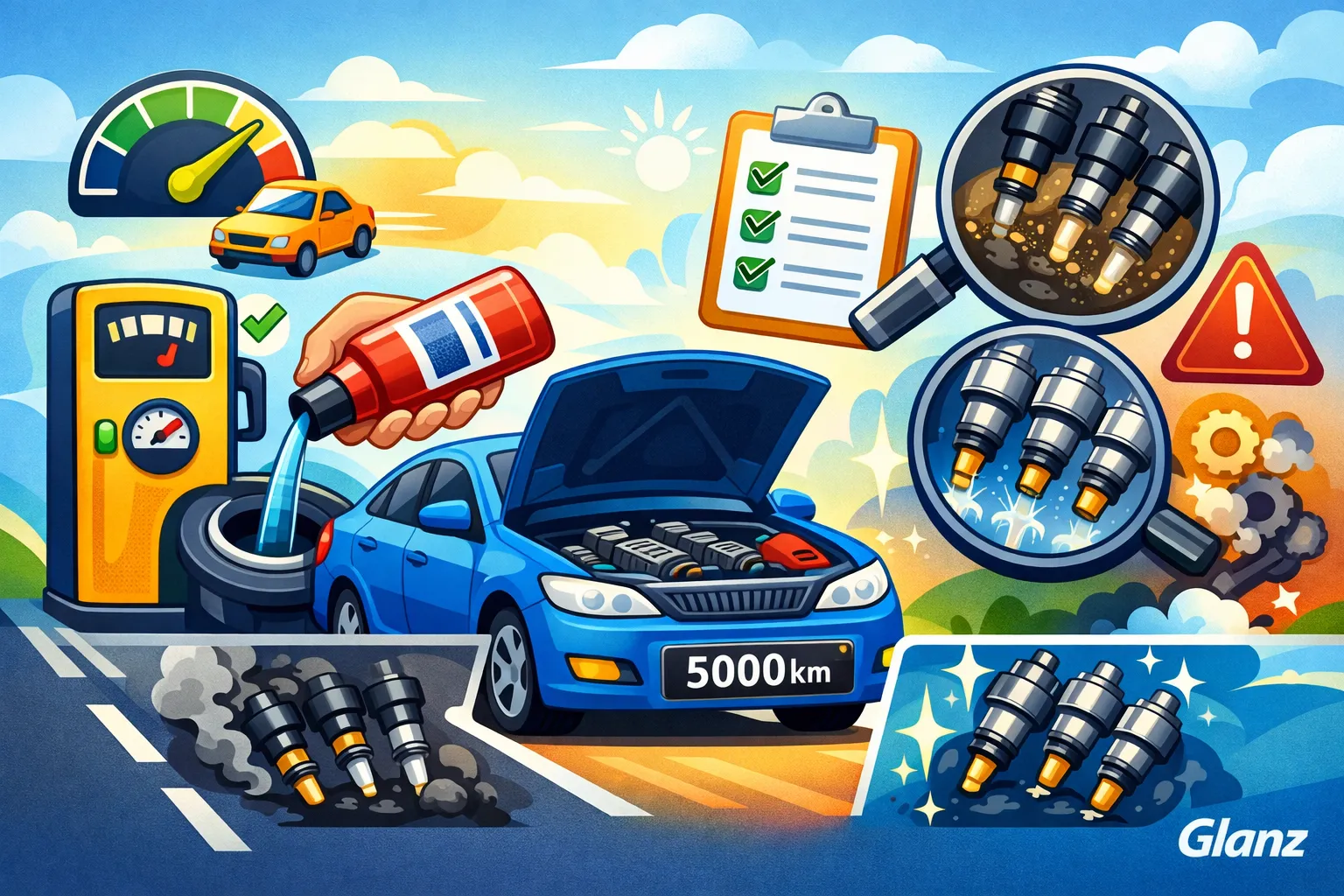 طریقه مصرف انژکتور شوی کاسپین داخل باک خودرو بهصورت مرحلهای و آموزش تصویری نحوه استفاده از مکمل انژکتور شور