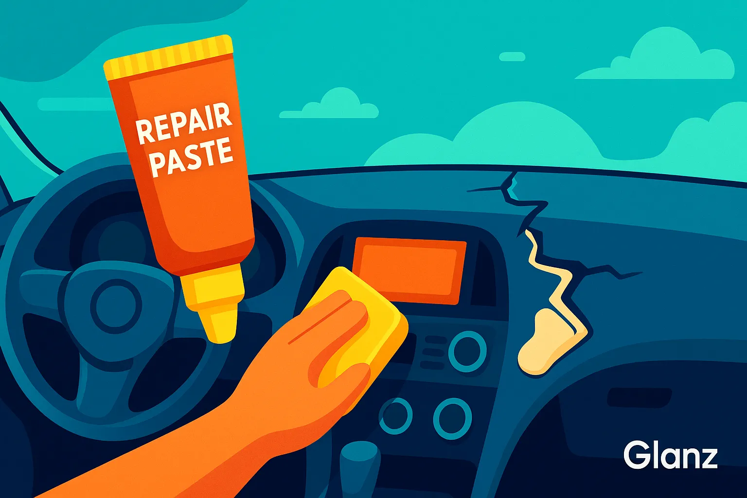 خمیر ترمیم داشبورد[بهترین روش برای ترمیم داشبورد]