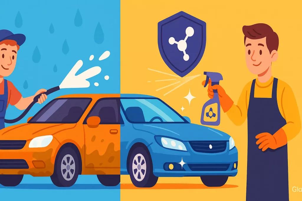 فرق کارواش نانو با معمولی چیست؟ [توضیح کامل تفاوت این دو روش شستشو]