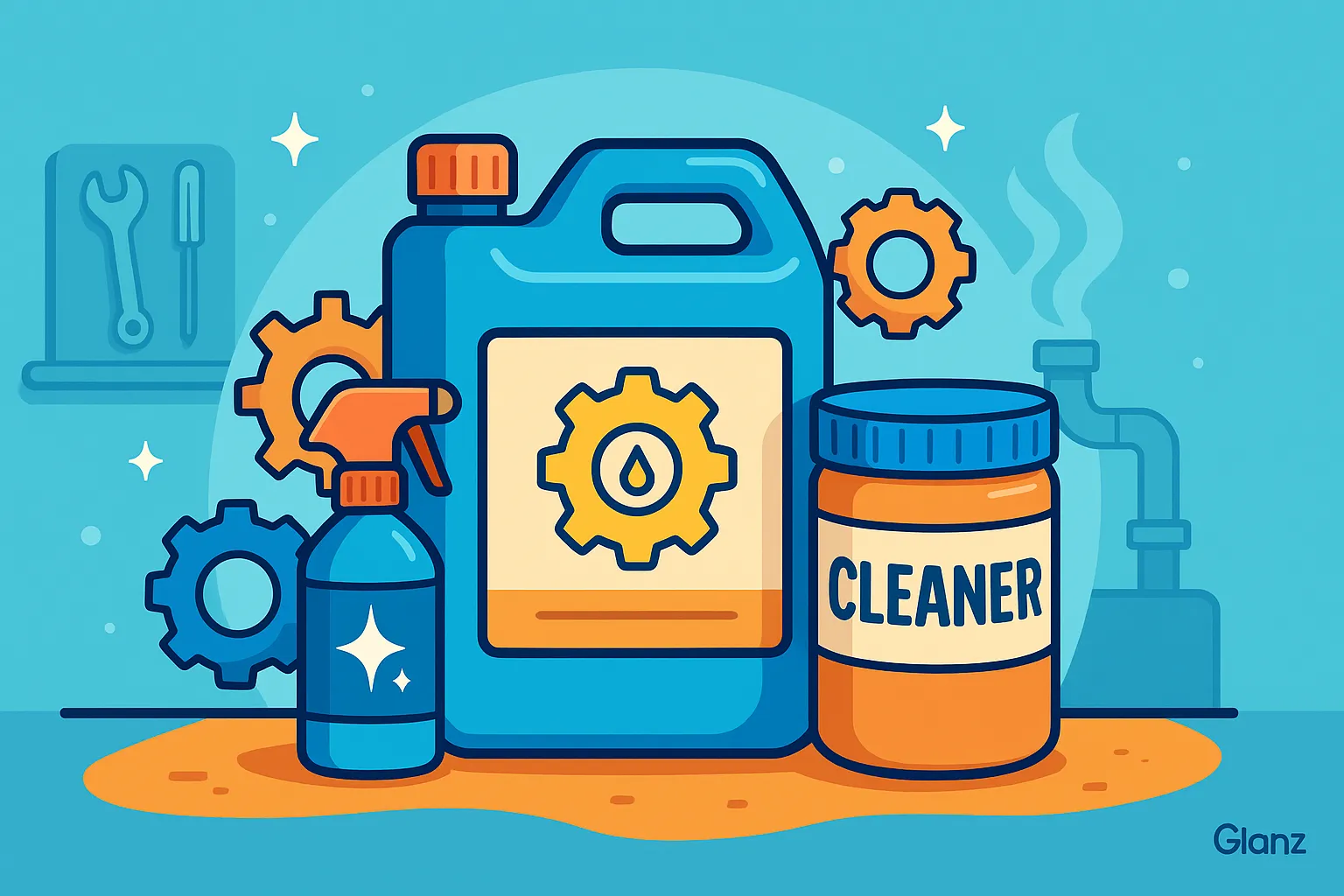 پودر شوینده صنعتی گلنز [پاک کننده صنعتی با کیفیت بالا]