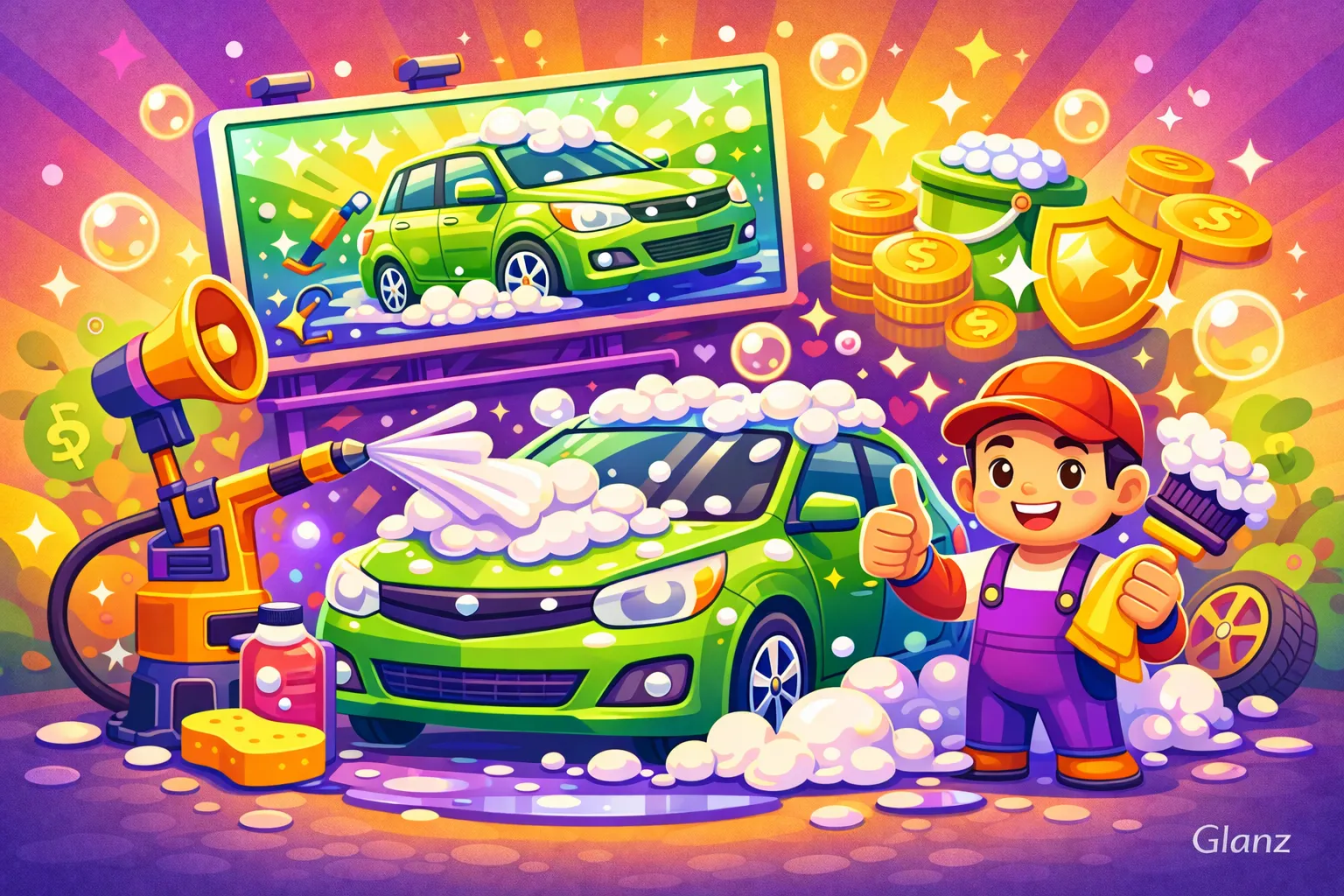 متن تبلیغ کارواش