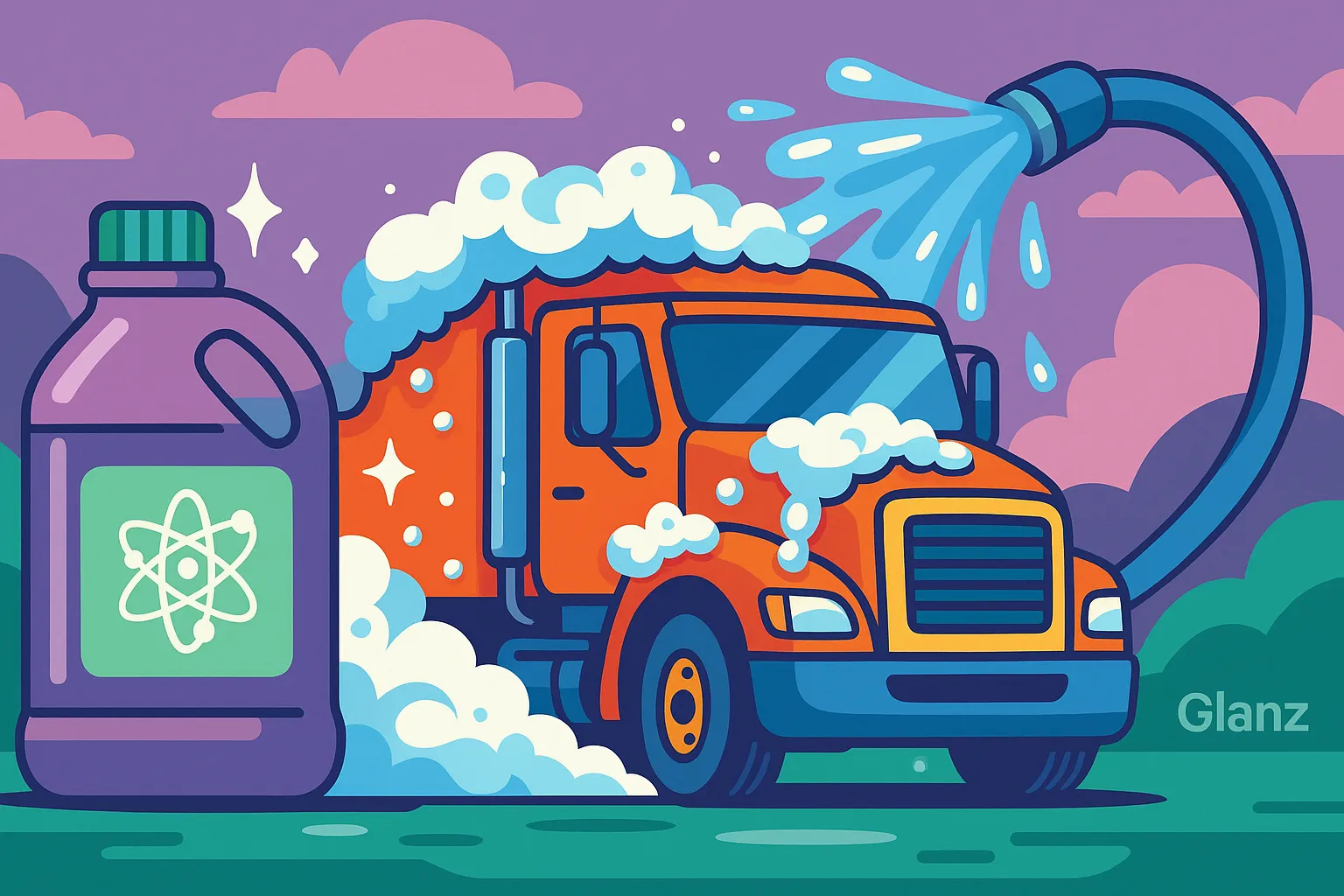 مواد نانو کارواش بدون دخالت دست ماشین سنگین